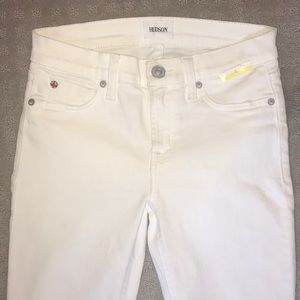 SALE! Hudson sz 26 white skinny cuffed jeans NWOT